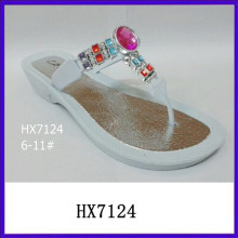 Las sandalias del diamante de las nuevas sandalias del diamante de la tapa de acrílico los más nuevos diseños de las sandalias de las señoras